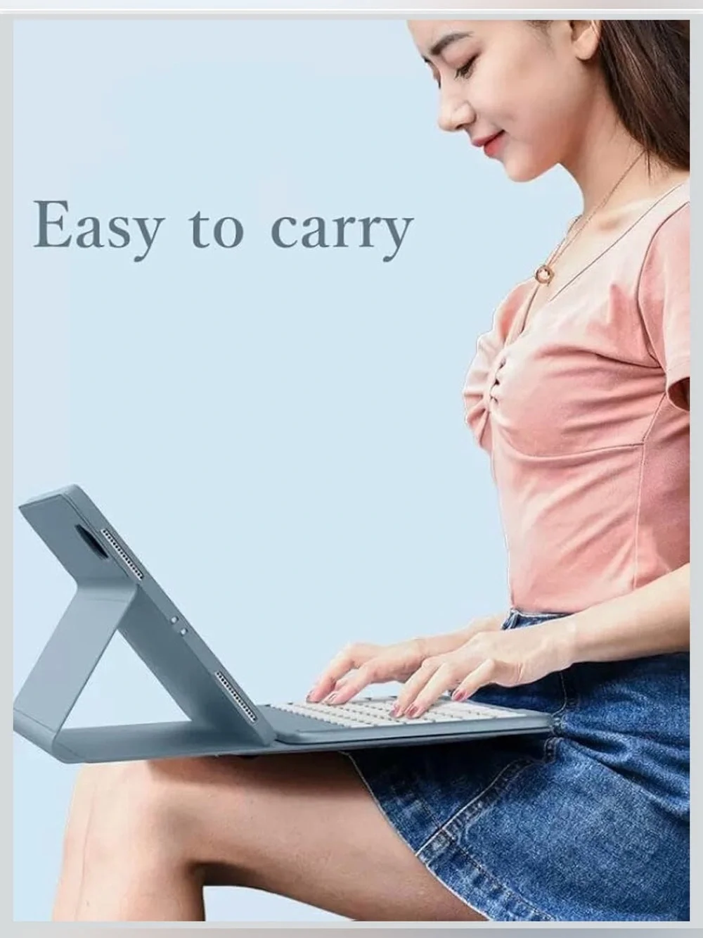 Keyboard Case for iPad 9th/8th/7th Generation/Air3/Pro10.5 with Touchpad/Pencil